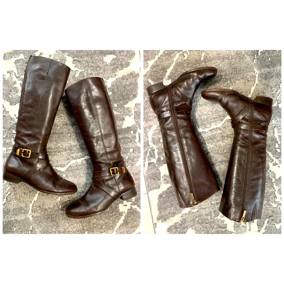 Louise Et Cie Lo-Lienz Tall Brown Riding Boots size 9M/39 - Picture 4 of 16